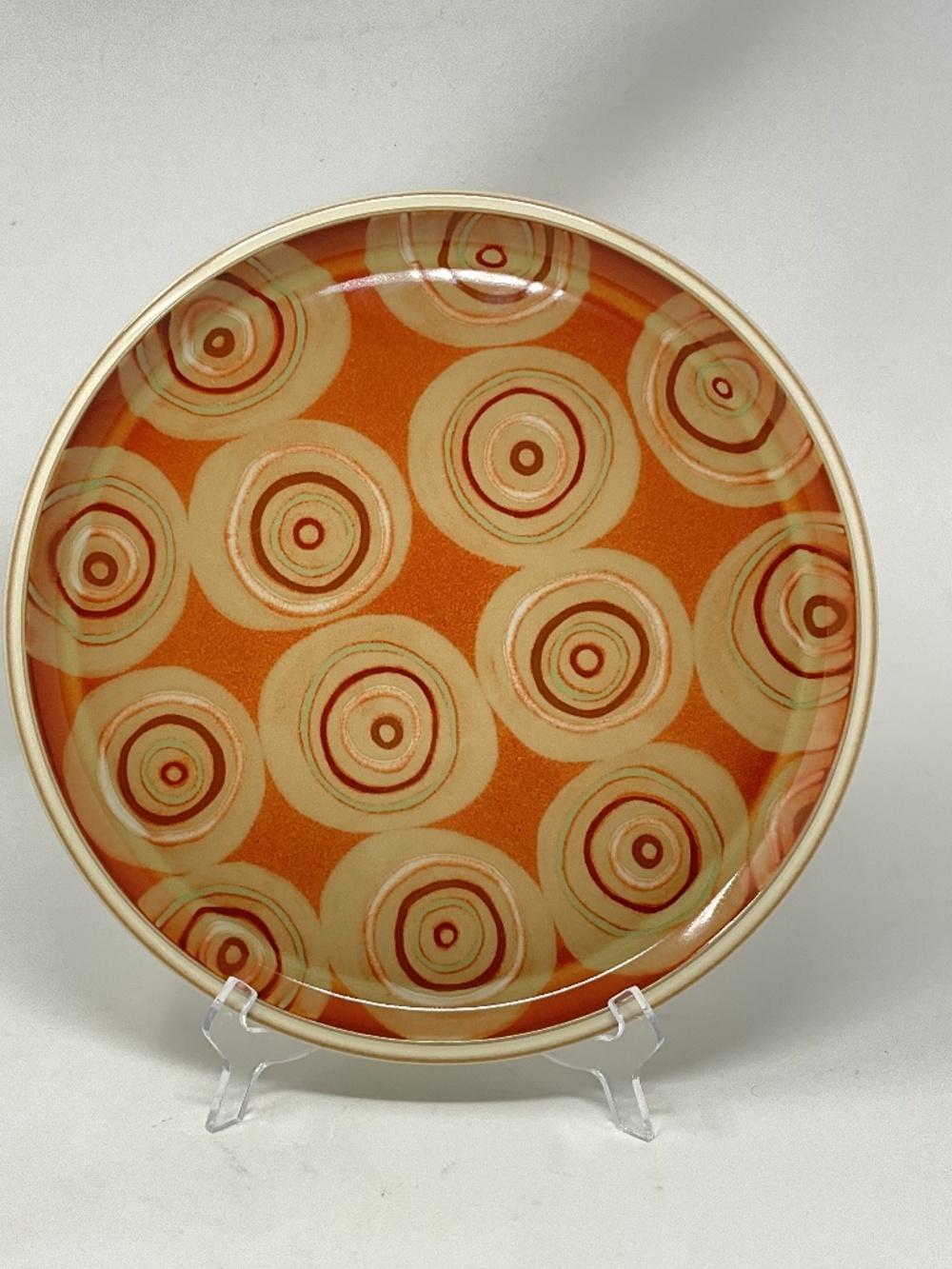 Denby Fire Chilli (retired) Stoneware 13” Chop Plate Serving Platter